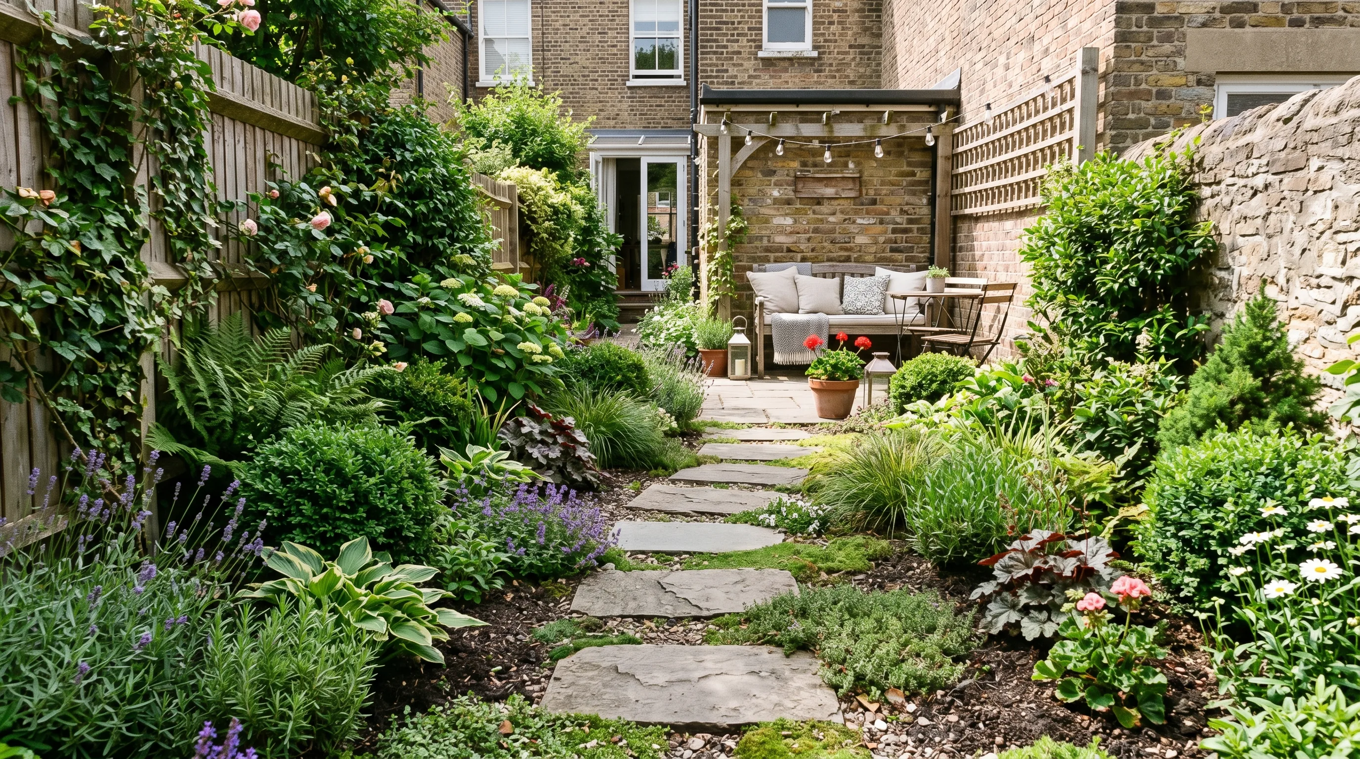 Narrow Patio for Seating